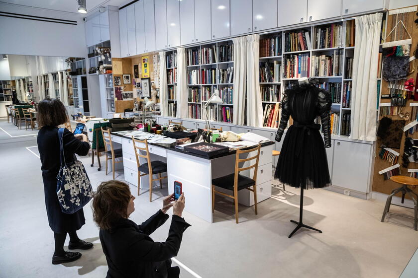 Yves Saint Laurent exhibition in Paris © ANSA/EPA