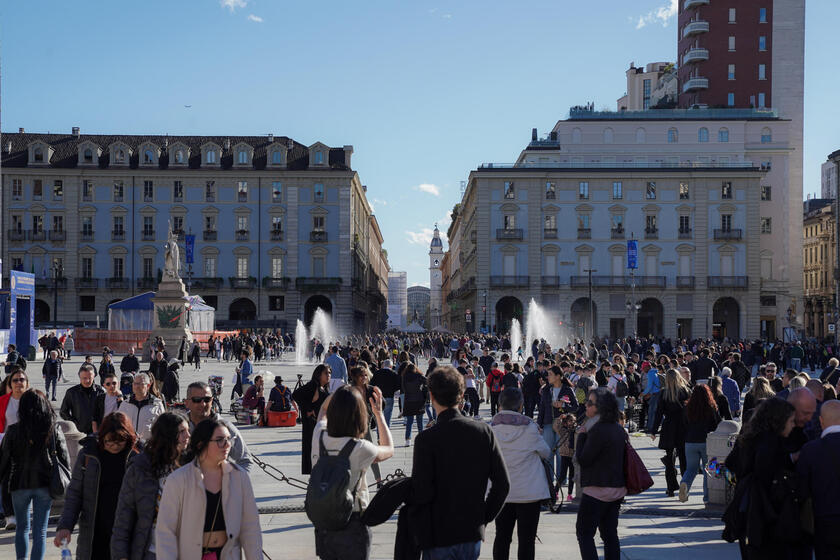 Centro de Turim no feriado da 'Pasquetta'