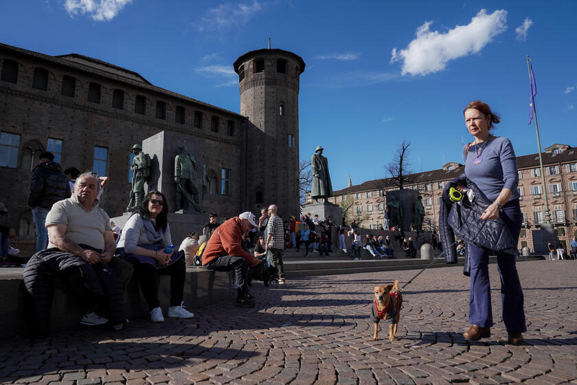 Centro de Turim no feriado da 'Pasquetta'