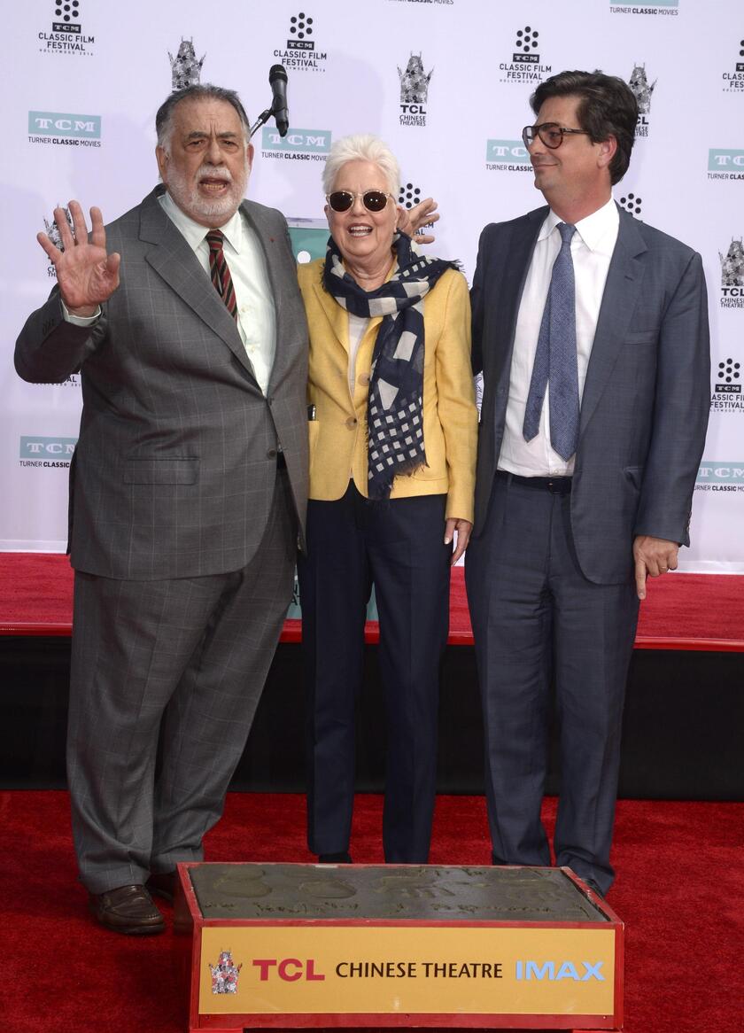 US director Francis Ford Coppola is honored with his hands and footprints in cement at the TCL Chinese Theatre - RIPRODUZIONE RISERVATA