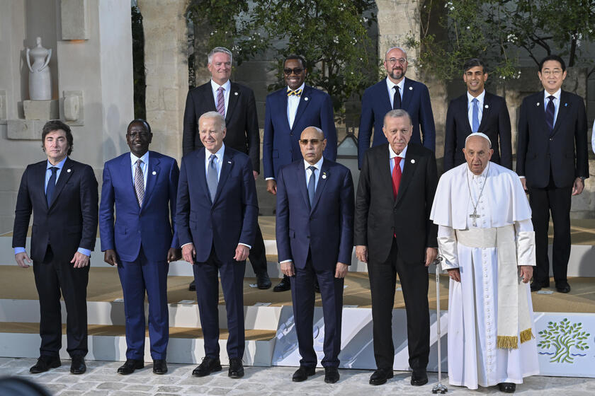 La foto de familia en la cumbre del G7