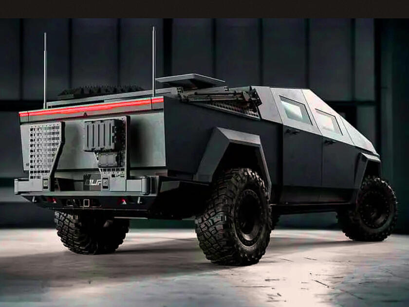 Tesla Cybertruck versione militare Unplugged Performance