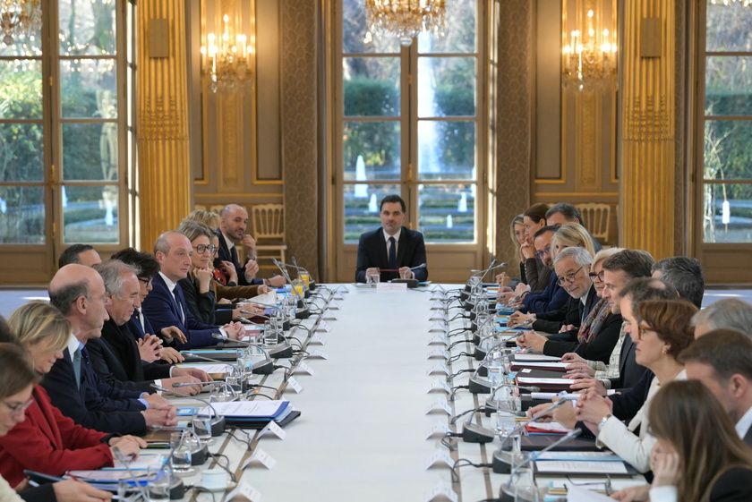 First Council of Ministers meeting of the new French government in Paris