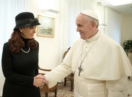 MEETING BETWEEN POPE FRANCESCO AND ARGENTINIAN PRESIDENT KIRCHNER