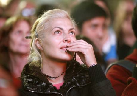 Vigil at cathedral of Buenos Aires during the eve of the beginning of papacy of Francis