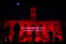 Campidoglio si illumina per i bambini della Siria