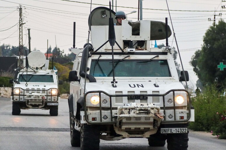 Veículos da Unifil no sul do Líbano © ANSA/AFP