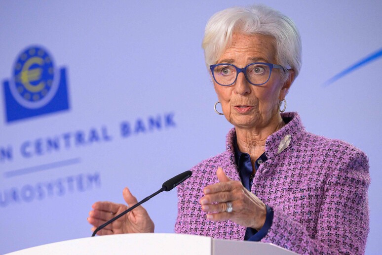 A presidente do BCE, Christine Lagarde © ANSA/AFP