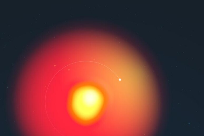 Betelgeuse potrebbe avere una piccola stella compagna simile al Sole (fonte:&nbsp;Lucy Reading-Ikkanda/Simons Foundation) - RIPRODUZIONE RISERVATA