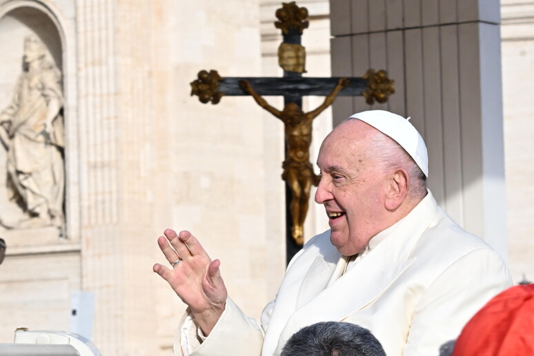 Papa Francisco durante audiência no Vaticano - TODOS OS DIREITOS RESERVADOS