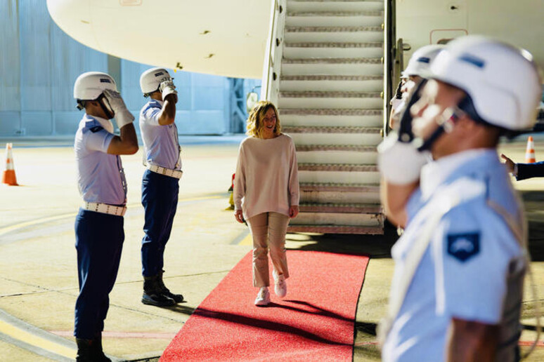 Giorgia Meloni, la premier italiana llegó a Río de Janeiro para la reunión del G20 - TODOS LOS DERECHOS RESERVADOS