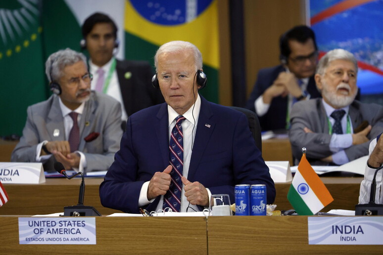 Biden está presente na cúpula do G20 no Rio de Janeiro © ANSA/EPA