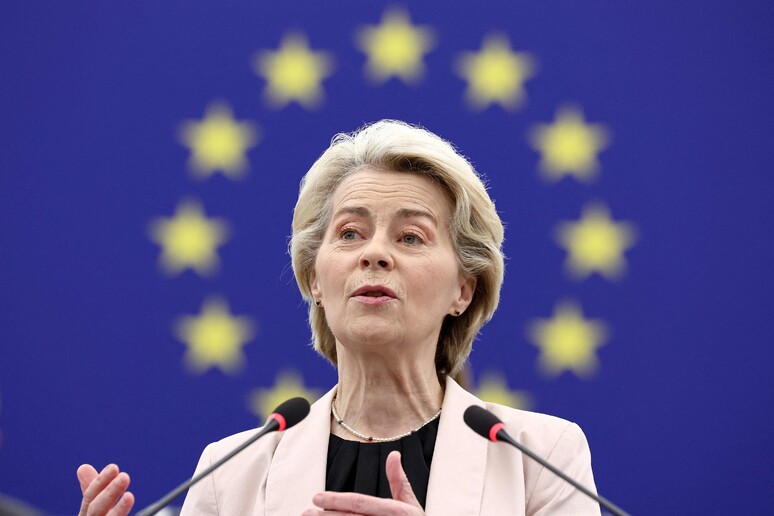 Ursula von der Leyen chefiará Executivo da UE por mais 5 anos © ANSA/AFP