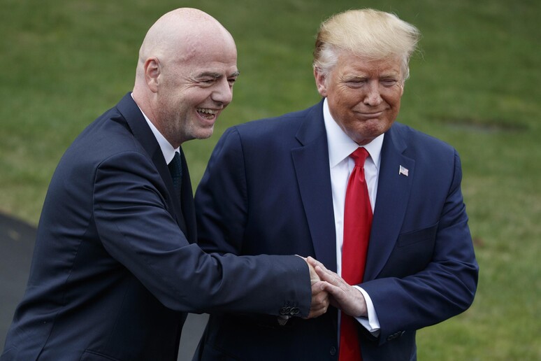 Infantino felicitó a Trump por su triunfo en las elecciones presidenciales estadounidenses - TODOS LOS DERECHOS RESERVADOS