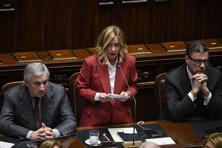 Giorgia Meloni discursa na Câmara dos Deputados - TODOS OS DIREITOS RESERVADOS