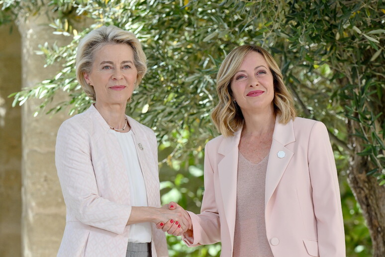 Ursula von der Leyen e Giorgia Meloni - RIPRODUZIONE RISERVATA