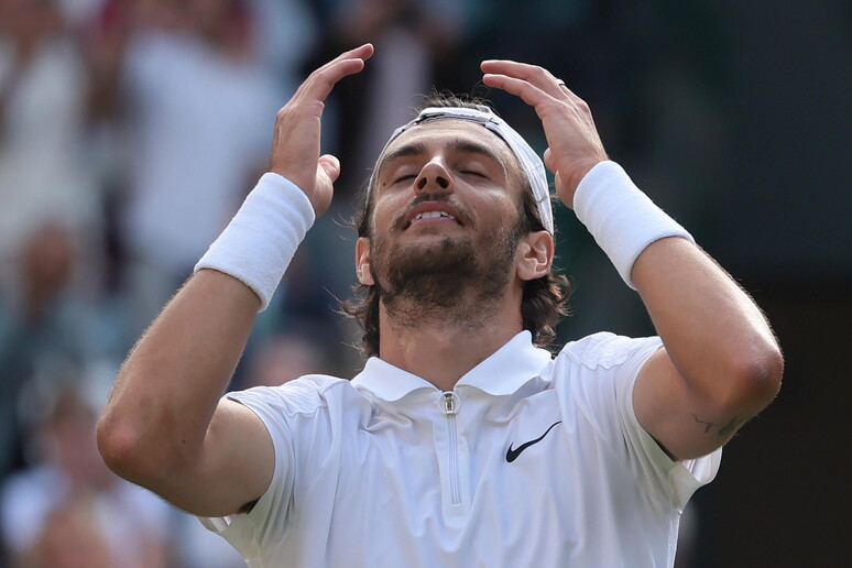 Musetti jugará semifinal en Wimbledon frente a Djokovic © ANSA/EPA