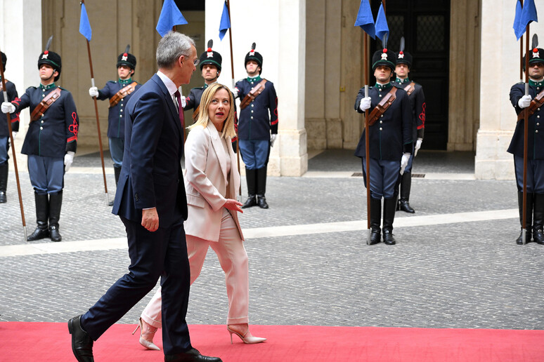 Meloni ya le hizo saber su descontento a Stoltenberg. - TODOS LOS DERECHOS RESERVADOS