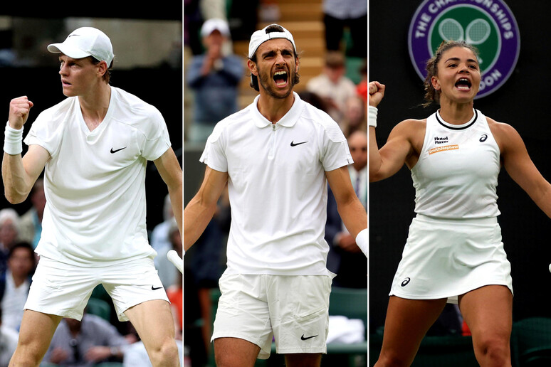 Jannik Sinner, Lorenzo Musetti e Jasmine Paolini representarão Itália nas quartas em Wimbledon - TODOS OS DIREITOS RESERVADOS