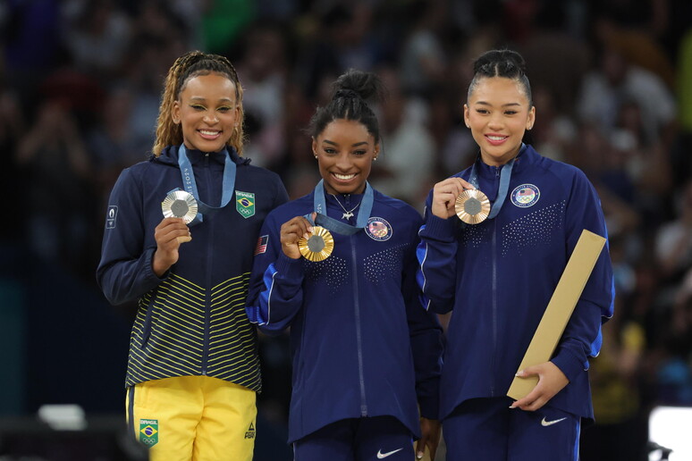 Simone Biles, dos EUA, ficou com a medalha de ouro © ANSA/EPA