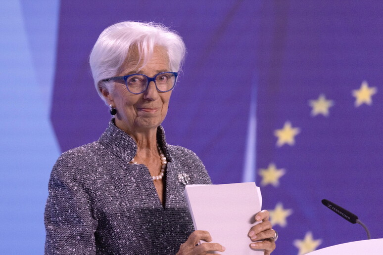 A presidente do BCE, Christine Lagarde © ANSA/EPA