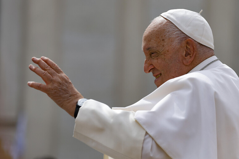 Papa Francisco durante audiência geral no Vaticano - TODOS OS DIREITOS RESERVADOS