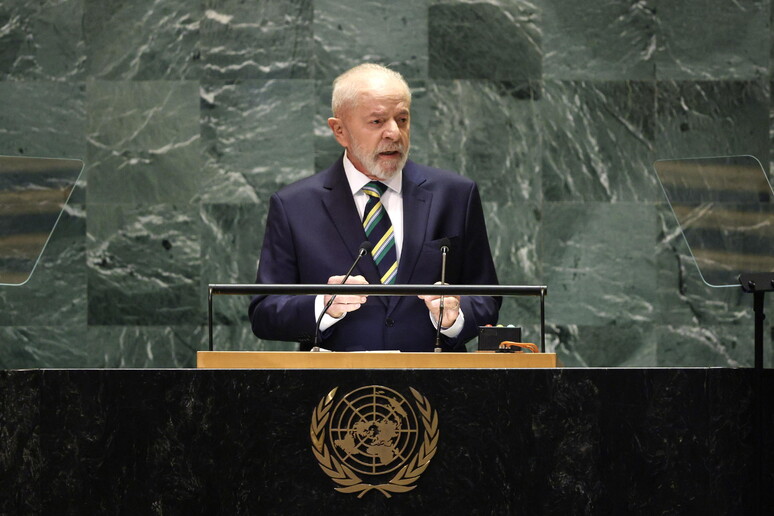 Presidente Lula discursa na Assembleia-Geral da ONU, em Nova York © ANSA/EPA