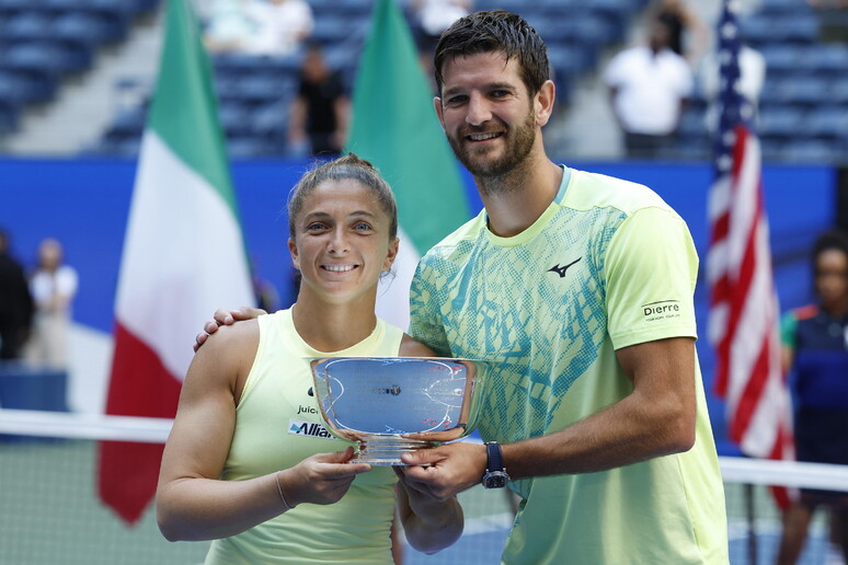 Errani y Vavassori campeones en el doble mixto del US Open © ANSA/EPA