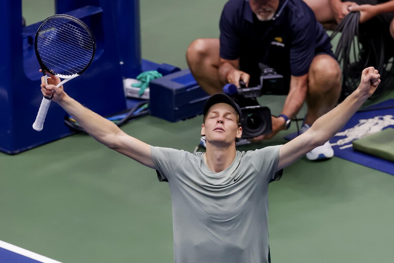 Sinner sacó pasaje a su primera final en el US Open © ANSA/EPA